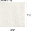 UGG King Size Comforters Set, Faux Fur Extra Soft Comforter Set King, Oversized Fluffy Reversible Cream Micromink Bedding with 2 Zipper Pillow Shams, Luxury White Bed Decor, Snow, Alondra