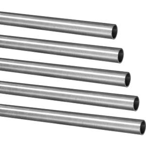 1/4"OD 304 Stainless Steel Tubing, 1mm Wall Thickness, 12 Inch Length Round Metal Tube for Industrial, Automotive, and Plumbing Applications(5 Pack)