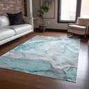 Addison Rugs Chantille ACN512 Teal 10' x 14 Indoor Outdoor Area Rug, Stain Resistant, Machine Washable, Non Shedding, Bedroom, Living Room, Dining Room, Kitchen Rug