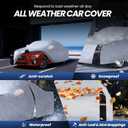 Multi-Layer Car Cover Custom Fit for Subaru WRX Impreza STI(2007-2026), 100% Waterproof All Weather for Automobiles, Gift with Towel, Heavy Duty Car Covers for Rain Sun UV Protection with Door Zipper.