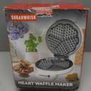 Mini Waffle Maker Machine, Tiny Waffle Bites Iron for Kids, Bake 8 x 2'' Tiny Waffle Bites, Small Waffle Maker, Compact & Easy Use, Non Stick Surface, Recipe Included, White