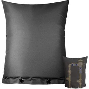 Backflow Preventer Cover Insulated Pouch,Outdoor Pipe Insulation Cover,Winter Well Head Cover Water Well Pump Covers Sprinkler Valve Cover Insulated (Black 16''W x 20''H)