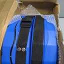 Doseno Upgraded Foldable Stool Thickened Set of 2, Portable Collapsible Stool Retractable Stool, Foldable Portable Collapsible Chair for Fishing, Hiking Tours, BBQ, Parties, Outdoor Activities (Blue), 2pack