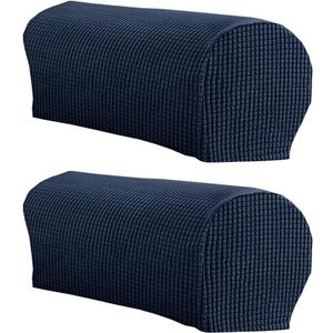 LINGXIYA Soft Stretch Plush Armrest Cover, Armrest Covers for Chairs/Sofas, Couch Arm Covers, Furniture Protector Armchair Slipcover for Recliner, Set of 2(NOT Suitable for Leather Sofas)