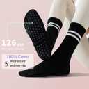 GUUNIEE Pilates & Yoga Socks for Women with Non-Slip Grip for Barre, Ballet,Hospital & Barefoot Workout 2/4 Pairs Breathable (6-10)