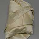 Elrene Home Fashions Versailles Faux-Silk Room-Darkening Curtain Panel, Blackout Curtain with Rod Pocket, 52 Inches by 95 Inches, Ivory, 1 Panel