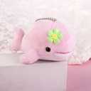 2 x Yellow Mini Stuffed Animal Dolphin Plush Toys Soft Lovely Dolphin Stuffed Keychain Bag Pendants Tiny Ocean Animal Accessories for Keychain Decor Stuffed Animals Car Keychains Car Accessories