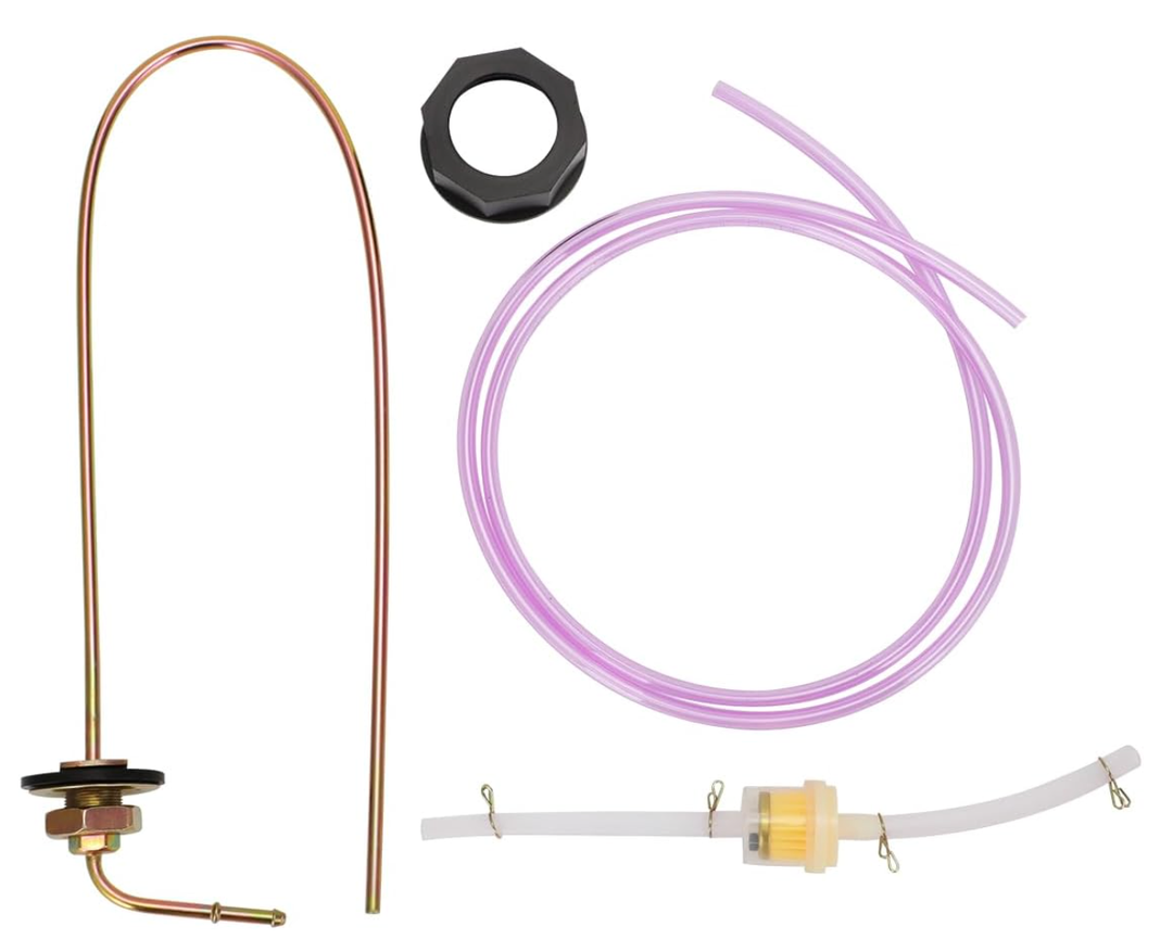 For Diesel Heaters, Extra Capacity Fuel Tank Standpipe Kit, All-Metal Rust-Proof Cap with 36" Tubing & Filter, Extend Runtime 5X