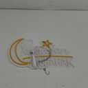 Ramadan Mubarak Neon Sign Islamic Wall Art Eid Mubarak Sign Moon Star LED Neon Light Dimmable Ramadan Neon LED Sign Bismillah Wall Sign Ramadan Mubarak Decorations Eid Al Fitr Supplies (Orange White)