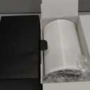 Battery Operated Wall Sconce Set of 2 with White Fabric Shade, 6000mAh Rechargeable Light Bulbs, and Color Changing Remote for Wireless Wall Light, Solid Steel (Black)