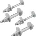 Lower Control Arm Camber Adjusting Camber Bolt Kit 48409-60020 48190-60020 Compatible with Toyota 05-16 Tacoma,03-09 4Runner,07-10 FJ Cruiser,Front Alignment Camber Toe Adjustment Bolts,4Pcs