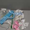 4 Pcs Shepherdess Costume Set Include Staff,Socks,Pink and Blue Bowties for Women Halloween Party Dress Up