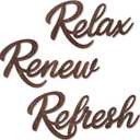 3 Pieces Bathroom Decor Wooden Bathroom Sign,Relax Renew Refresh Sign (Brown)