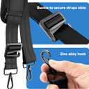 Xxerciz Adjustable Strap Compatible with Anker SOLIX C300/C300 DC Portable Power Station, Universal Replacment Strap with Small Pouch, Thick and Encrypted Nylon, Metal Swivel Hooks, Black (Black)