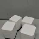 Bed Risers Furniture Risers Heavy-Duty Rectangular Adjustable Block Lift to 3 inches and 4.3 inches Desk, Sofa, Chair Legs, Refrigerator, Washing Machine Support up to 4000 pounds (Square-white-4 Pack)