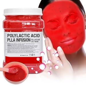 Angeland Jelly Mask for Facials Professional, Hydrating & Moisturizing Peel-Off Natural Gel Face Mask SkinCare, Professional Spa Use Jelly Face Masks, Deep Hydration & Glow 23 Fl Oz (Polylactic Acid)