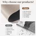 Bath Mat 24x17 - Diatomaceous Earth Bath Mat Quick Dry Absorbing Bathroom Rugs Rubber Non Slip Thin Bathroom Mat Fit Under Door, Taupe