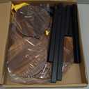 AUGOSTA 4 Tier Corner Plant Stand, Tall Metal Wood Plant Shelf Holder for Indoor, Outdoor Display Rack Flower Pot Stand for Living Room Balcony Garden Patio,
brown and black