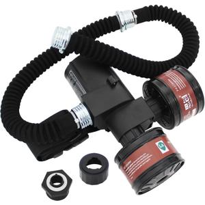 Powered Air Pump for Respirator, Powered Air Purifying Respirator Blower, PAPR Air Pump with Two 40mm Filters, 40mm and Bayonet Type Connector