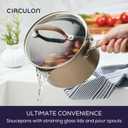 Circulon Premier Professional Hard Anodized Nonstick Cookware Induction Pots and Pans Set Nonstick, Home Essentials, 12-Piece, Bronze