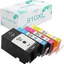 Compatible Ink Cartridges Replacement for HP 910XL 910 XL Ink Cartridges for HP for Officejet Pro 8020 8022 8024 8025 8028 8031 8033 8034 8035 Al0 Printers Combo Pack