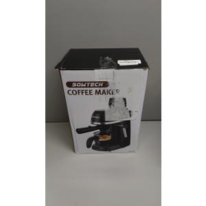 Coffee Machine, 3.5 Bar Espresso Cappuccino Machine with Milk Frother, 1-4 Cup Portable Coffee Maker for Latte, Cappuccino, 800W, Black