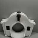 Drive Medical 2-in-1 Raised Toilet Seat with Removable Padded Arms - Elevated Bathroom Safety Support - Secure Locking Attachment - Easy Height Assistance - Durable Construction, Standard Toilets