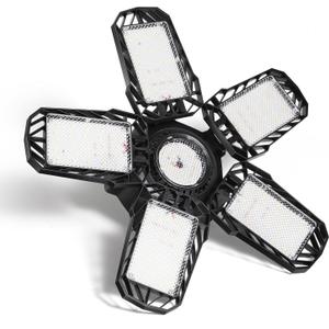 [Upgraded] LED Garage Light,400 Watt Equivalent 6500K,Cool Daylight White LED Area Light,E26/E27 Medium Base,for Outdoor Factory Warehouse Barn Backyard and More,Super Bright (1 Count (Pack of 1))