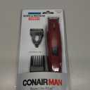 ConairMAN Beard Trimmer for Men Includes Nose and Ear Hair Trimmer and 5-Position Comb Attachment, 4 piece Men's Grooming Kit, Corded