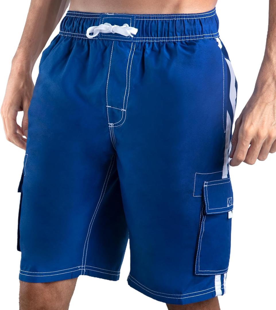 Kanu Surf Men's Barracuda Swim Trunks, Royal, 3X
