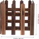 VICASKY Christmas Tree Fence Gate Clear For Barrier Around Cerca Para Arbol De Navidad Wooden Picket Fairy GardenSmall for or Garden Border Carbonized Eco Friendly Miniature Decoration Gardens Outdoor
