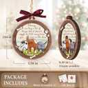 Dog Christmas Ornaments 2025 - Dog Ornaments for Christmas Tree, Wooden Pet Ornament Gift for Dogs Owners - Dogs Mom Gifts for Women, Men, Family, Friends