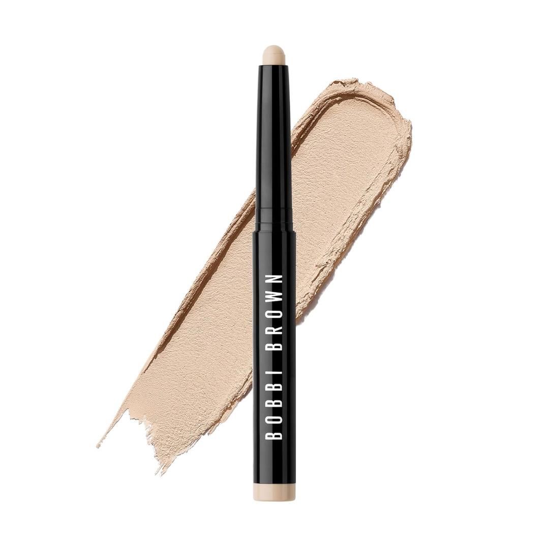Bobbi Brown Long-Wear Cream Shadow Stick | 24-Hour Eyeshadow Stick | High-Pigment, Buildable Shades with Three Finishes (01 Bone (A pale yellow, matte))