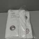 H.VERSAILTEX Pure White Curtains 63 inch Length Window Treatment Panels for Living Room Thermal Insulated Grommet Curtain Drapes (Set of 2)