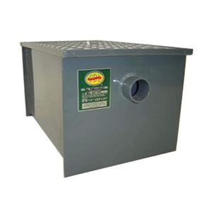 John Boos GT-8 Carbon Steel Grease Interceptor, 14.2" Long by 11.2" Tall by 10.5" Wide, 8 lbs Grease Capacity, 1 Count
