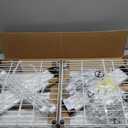 Ulif E10 Clothes RackWith Stretchable Hanger RodFreestanding Clothing Racks for Hanging ClothesAdjustable Closet Organizer SystemPortable Garment Rack 73-97"W x 15" D x 72" HMax Load 800LBSWhite