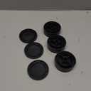 Furniture Risers Bed Risers Heavy Duty 1 inch, 2 inch, 3 inch, 4 inch Round Adjustable Bed Lifts Riser for Desk Legs Table Couch Sofa Chair Refrigerator Washing Machine (1+1+1 Inch, Black, 4 Pack )