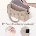 Wandering Nature Personal Item Travel Bag, Small Duffle Bag for Women with Wet Pocket & 14'' Laptop Compartment, Lightweight Carry on Weekender Duffel, Gourd Pattern (Beige)