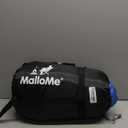 MalloMe Sleeping Bags for Adults Cold Weather & Warm - Backpacking Camping Sleeping Bag for Kids 10-12, Girls, Boys - Lightweight Compact Camping Essentials Gear Accessories Hiking Sleep Must Haves (50-80F Everyday 3 Season - Blue)