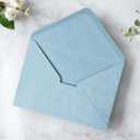PONATIA 50 PCS A7 Envelopes, 5.25 x 7.25'' Matte Dusty Blue Envelopes For 5x7'' Weddings Invitation Cards, Christmas Gift Cards, Acrylic Invitations, Photos and Any 5x7" Inserts