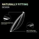 2 x 320Pcs Almond Soft Gel Nail Tips, Natural Almond Short Nails, 16 Sizes Full Cover Acrylic Fake Nails Clear False Nail Extension for Beginner and Professional Home Salon DIY