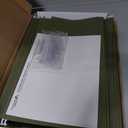 Amazon Basics Hanging Organizer File Folders for Efficient Filing, Sturdy, Adjustable Tabs, Letter Size, Pack of 25, Green