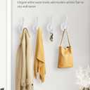Decorative Wall Hooks for Hanging, Cute Swan Coat Hooks Wall Mount Unique Hanger Clothes Key Purse Hat Robe Towel Hook for Bathroom Shower Closet Entryway Animal Wall Decor White 3 Pack