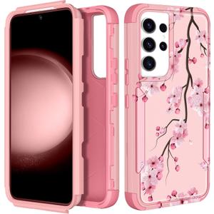 for Samsung Galaxy S21 Ultra Case - Women Cute Girls Phone Cover Cool Aesthetic Unique Design Teen Kawaii Flower Heavy Duty Protective Hard Shockproof Military Grade Funda for S21 Ultra (Blossom)
