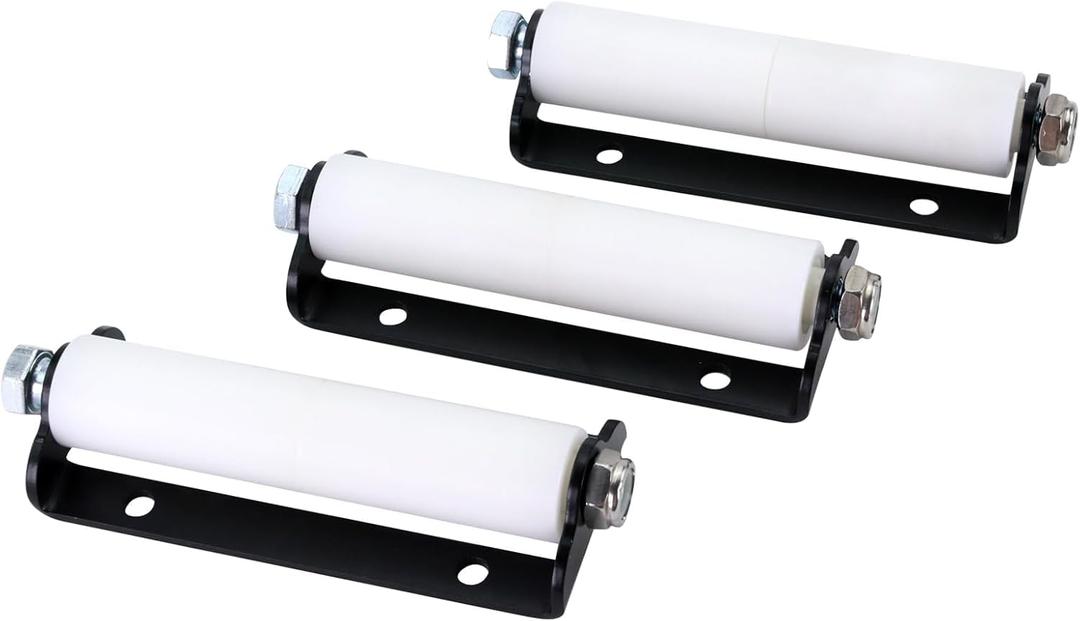 RV Slide Out Roller Replacement, Solid Steel Plate Nylon Dual Roller Compatible with Most Lippert Slide-Out Systems (3 Pack)