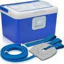 [CBL] Programmable Cold Therapy Machine, 13-Quart Ice Water Circulation System with Quiet Pump, Timer & Flow Control, Knee&Shoulder Pads Included, Post-Surgery Pain Relief & Sports Injury Recovery