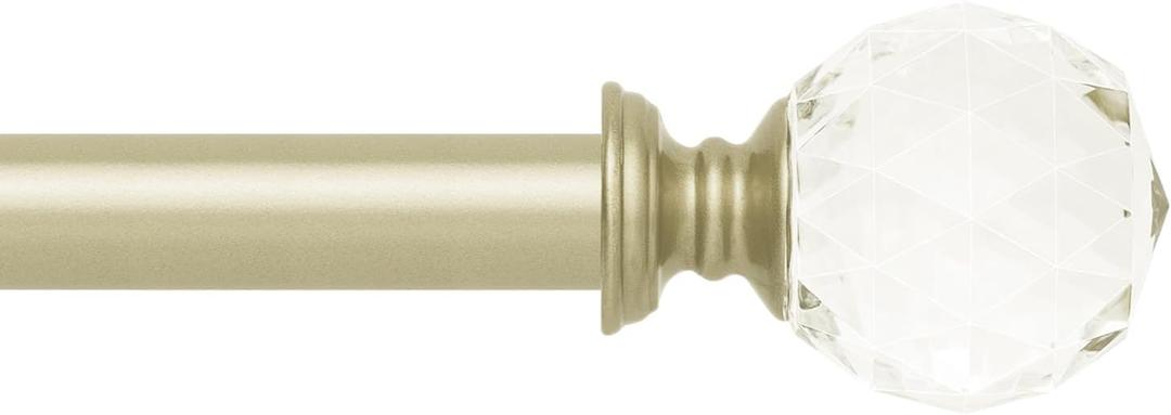 Curtain Rods for Windows 30 to 55 inches,Adjustable Window Curtain Rod,Easy Install,Nickel