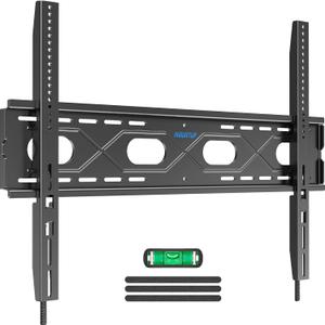 MOUNTUP Large Fixed TV Wall Mount for 50-120" TVs up to 220 LBS, Low Profile Heavy Duty TV Mount Space Saving, Fits 16", 24", 32 Studs One-Piece Wall Bracket for Max VESA 950x600mm MU0097