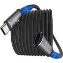 USB C Extension Cable 20FT - 10Gbps Data Transfer, 100W Fast Charging, 4K Video Support, Compatible with MacBook Air M2 Pro, iPad Pro, iPhone 16 Series, and More