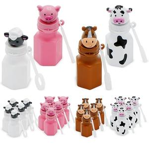4E's Novelty - Barnyard Farm Animal Bubbles Party Favors with Wands Includes - Horse, Sheep, Pig and Cow - Pack of 10